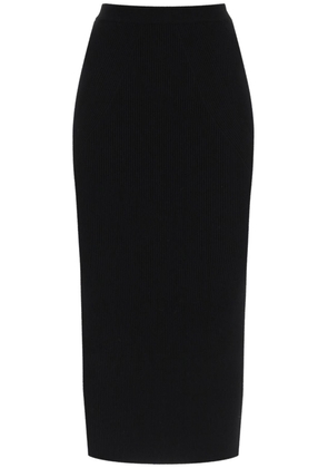 Alexander mcqueen ribbed-knit pencil skirt - M Black