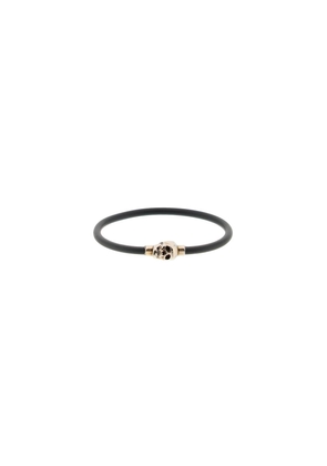 Alexander mcqueen skull rubber bracelet - M Black