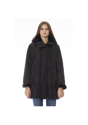 Baldinini Trend Black Polyester Jackets & Coat - S