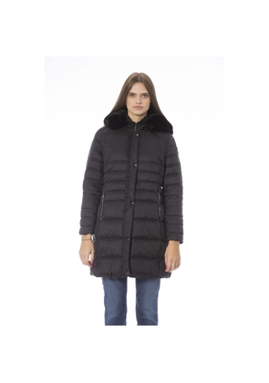 Baldinini Trend Black Polyester Jackets & Coat - S