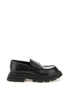 Alexander mcqueen wander leather moccasin - 39 Black