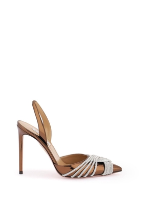 Aquazzura gatsby slingback pumps - 36 Silver