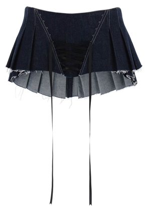 Dilara findikoglu micro pleated skirt with corset - 36 Blue