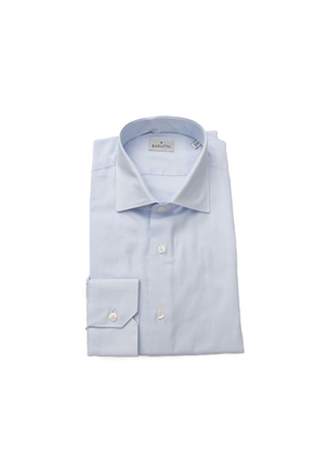 Bagutta Light Blue Cotton Shirt - L