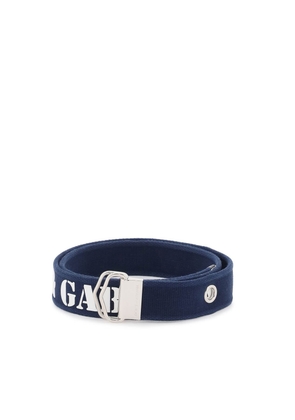 Dolce & gabbana logo tape belt in ribbon - 90 Blue