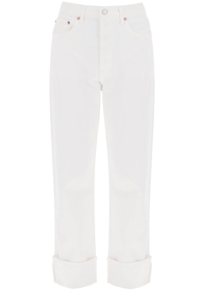 Agolde castraight leg jeans with low rise fran - 25 White