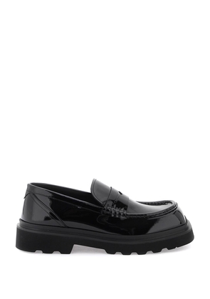 Dolce & Gabbana patent leather mocassins - 43 Black