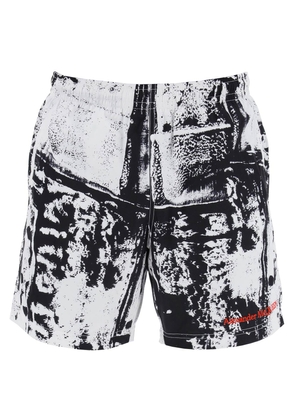 Alexander mcqueen able womens beach shorts - L White