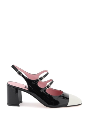 Carel patent leather papaya slingback mary jane - 36 White