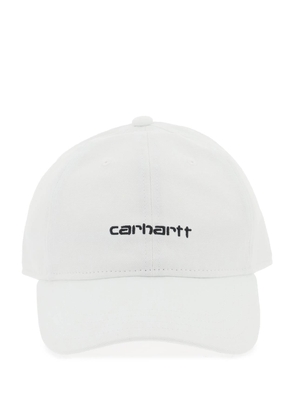 Carhartt wip canvas script baseball cap - OS White