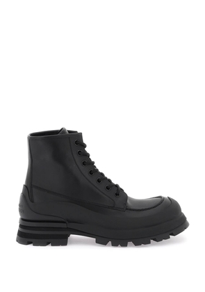 Alexander mcqueen leather ankle boots - 40 Black