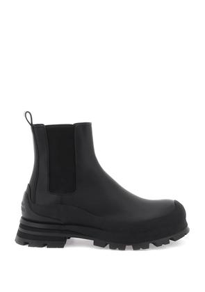 Alexander mcqueen leather chelsea ankle boots - 40 Black