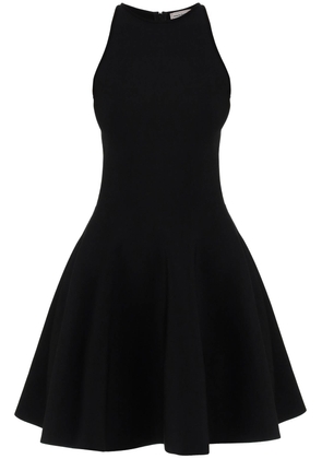 Alexander mcqueen mini knitted skater dress - M Black