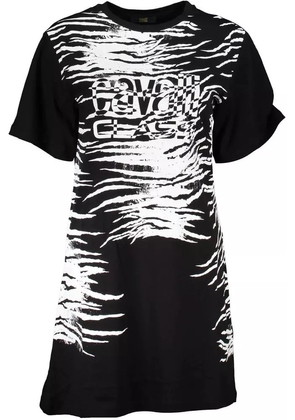 Cavalli Class Black Cotton Dress - XS