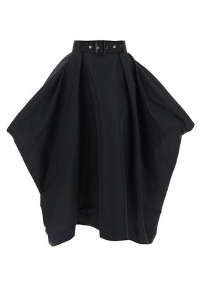 Alexander mcqueen peg-top skirt in polyfaille - 42 Black