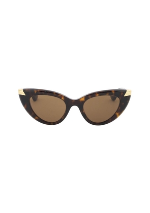 Alexander mcqueen punk rivet cat-eye sunglasses for - OS Brown