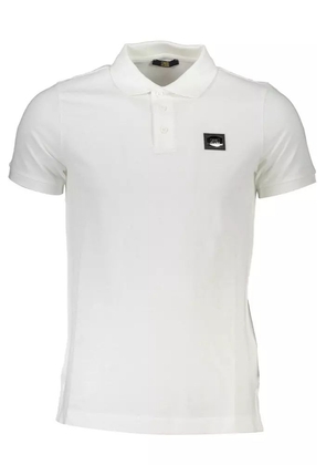 Cavalli Class White Cotton Polo Shirt - M