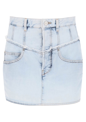 Isabel marant narjis denim mini skirt - 34 Blue