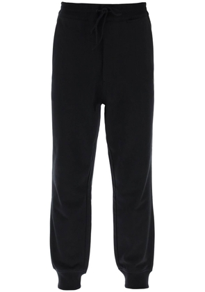 french terry cuffed jogger pants - L Black