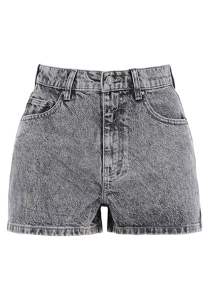 Rotate denim shorts with rhinestone - 25 Grey