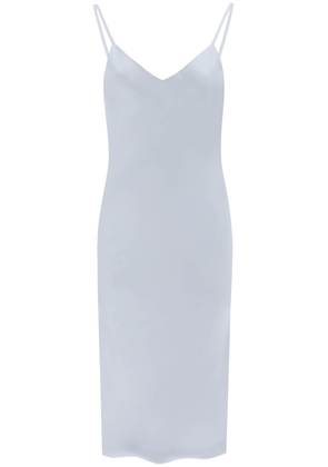 Norma kamali crepe satin slip dress - M Grey