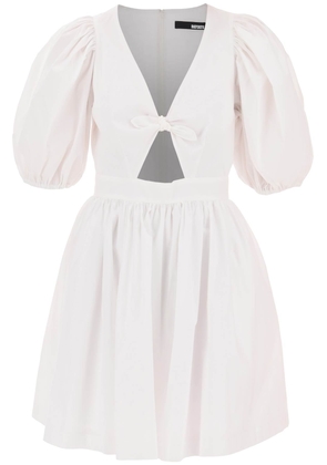 Rotate mini dress with balloon sleeves and cut-out details - 36 White