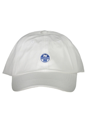 North Sails Elegant White Visor Cap with Logo Detail