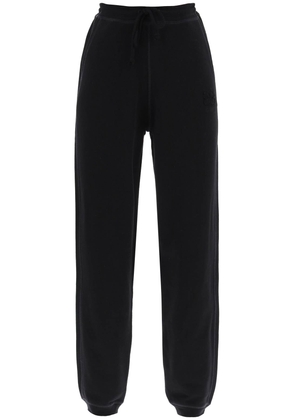 Ganni joggers in cotton french terry - L Black