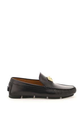 Versace la medusa leather loafers - 40 Black