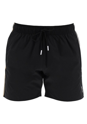 seaside bermuda shorts with tr - S Black