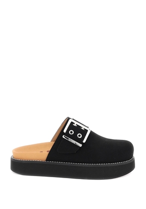 Ganni suede-like faux leather m - 36 Black