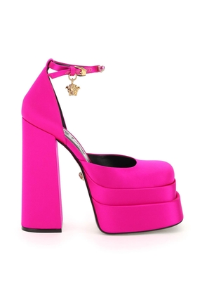 Versace medusa aevitas double platform pumps - 36 Fuchsia