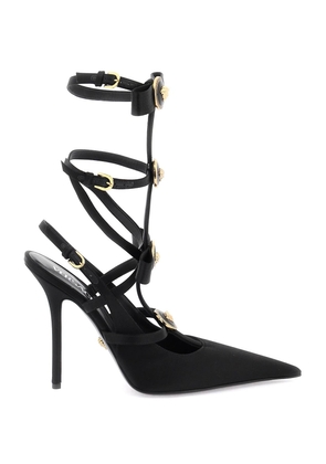 Versace slingback pumps with gianni ribbon bows - 36 Black