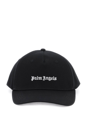 Palm angels embroidered logo baseball cap with - OS Black