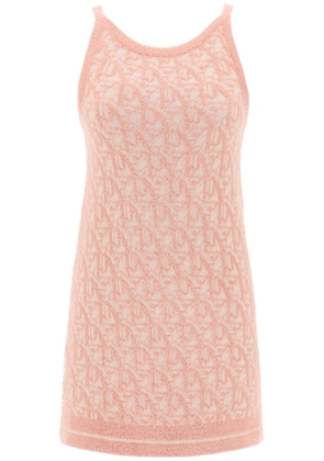 Palm angels monogram knitted mini dress - M Rose