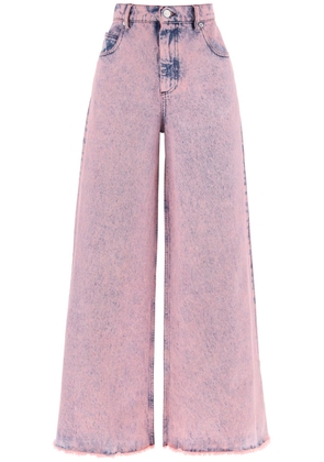 wide leg jeans in overdyed denim - 42 Rose