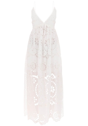 Zimmermann lexi maxi dress in broderie anglaise - 1 White