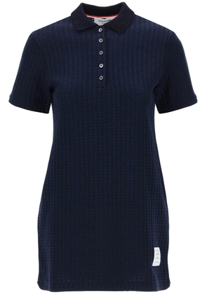 Thom browne mini polo-style jacquard dress in - 42 Blue