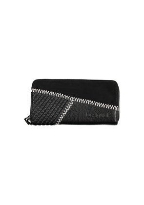 Desigual Elegant Black Polyethylene Wallet with Ample Space