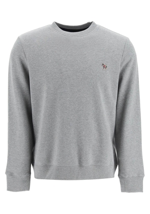 Ps paul smith zebra logo sweatshirt with zebra logo - L Grey