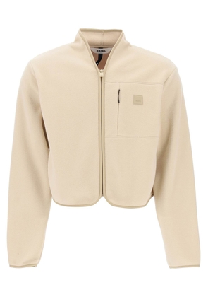 Rains short fleece jacket in durban style - L Beige