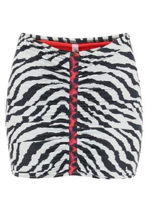 Reina olga geraldina animalier mini skirt - 1 White