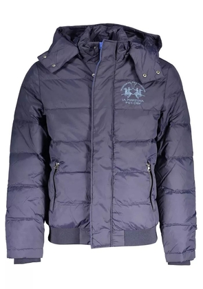 La Martina Blue Polyamide Jacket - M