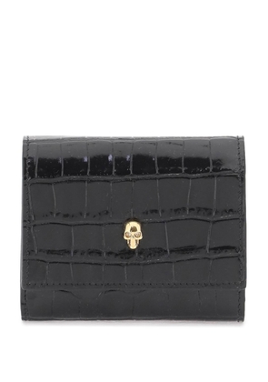 Alexander mcqueen compact skull wallet - OS Black