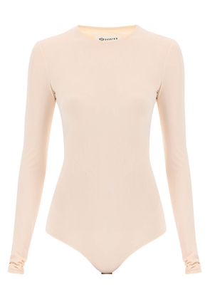 Maison margiela second skin long sleeve lycra bodysuit - 38 Beige