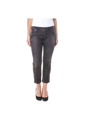 Black Cotton Jeans & Pant - W26