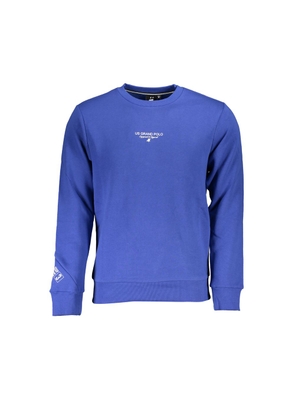 U.S. Grand Polo Classic Blue Crew Neck Sweatshirt - M