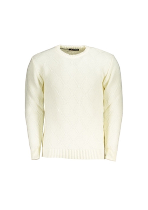 U.s. Grand Polo White Fabric Sweater - M