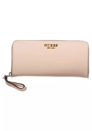 Guess Jeans Chic Pink Polyethylene Multi-Compartment Wallet