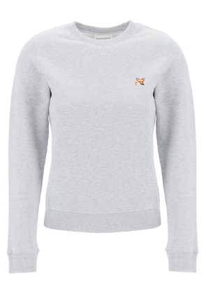 Maison kitsune fox head regular fit sweatshirt - M Grey